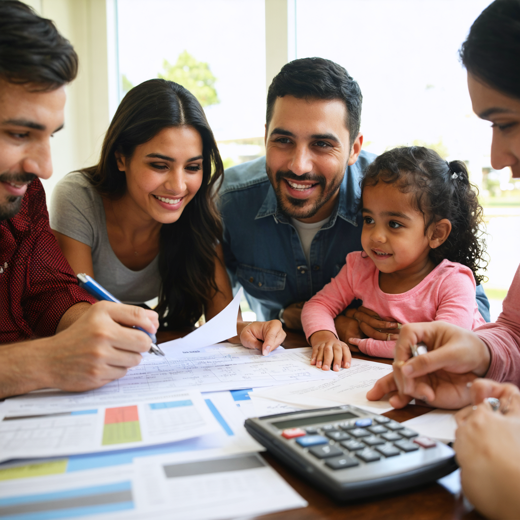 Happy family at Rudy's Auto Sales